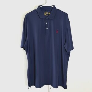 Polo Ralph Lauren Perfomance Polo‎ Shirt  XL Navy Gorpcore Golf Office Red Pony